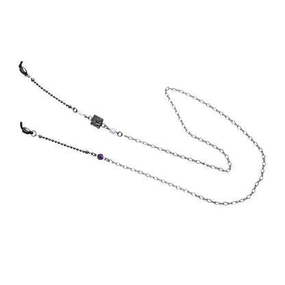 眼鏡チェーン アメジスト ブルーレース 森 紫 TAMARUSAN