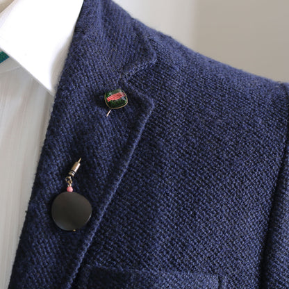 ハットピン 緑 水引 ウッドビーズ TAMARUSAN