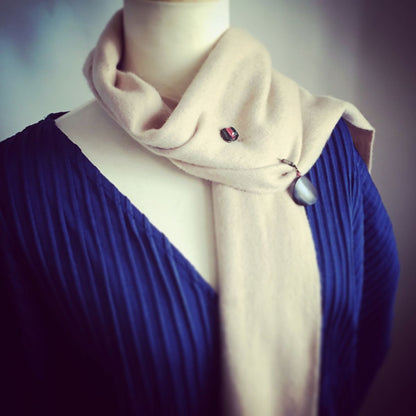 ハットピン 緑 水引 ウッドビーズ TAMARUSAN