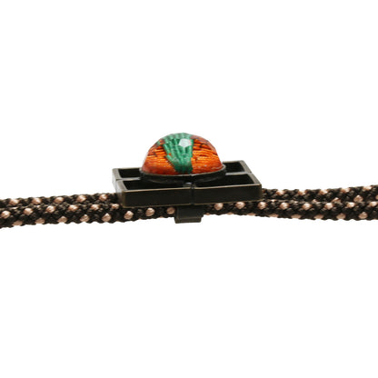 組紐 ループタイ オレンジ 水引 正絹 男女兼用 TAMARUSAN