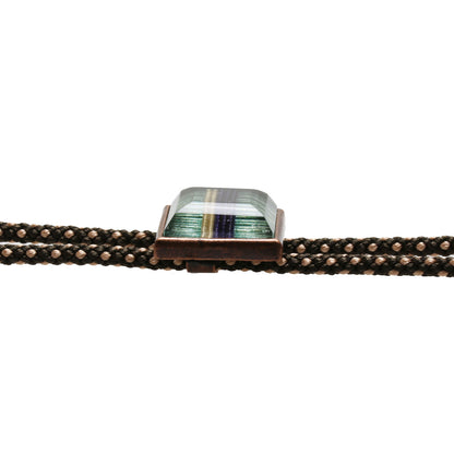 組紐 ループタイ 水引 グリーン 正絹 男女兼用 ループタイ