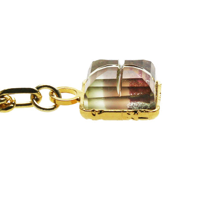 アンクレット 虹 二連 紫 鈴 金 TAMARUSAN