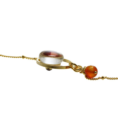 眼鏡チェーン 虹 シトリン 金 オレンジ TAMARUSAN