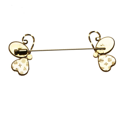 蝶 ハットピン パープル ゴールド ハットピン