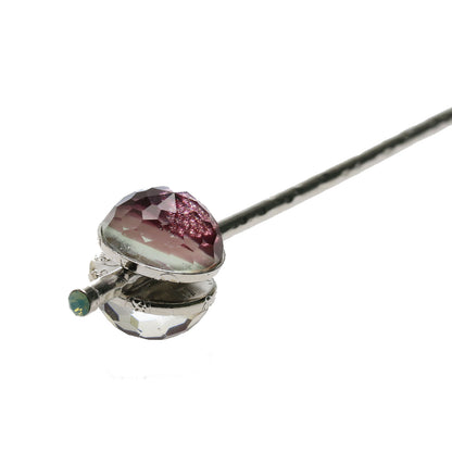 玉かんざし 虹 パープル 金属製 TAMARUSAN