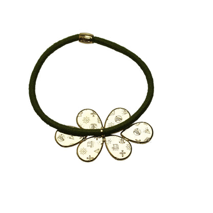 ヘアゴム 虹 オレンジ 24k 贈り物 TAMARUSAN