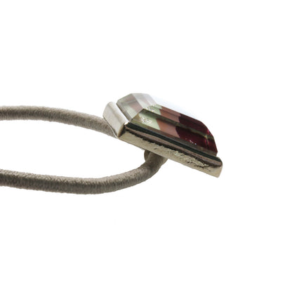 ヘアゴム パープル 虹 四角 男女兼用 TAMARUSAN