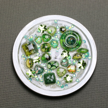 木製皿 アクセサリートレー ハンドメイド 樹脂 TAMARUSAN