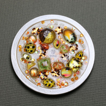 木製皿 アクセサリートレー ハンドメイド 樹脂 TAMARUSAN