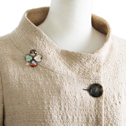 ブローチ 四つ葉のクローバー カラフル TAMARUSAN