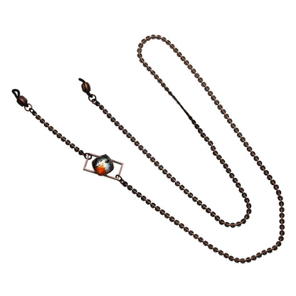 眼鏡チェーン メンズ オレンジ パンジー TAMARUSAN