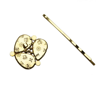 ヘアピン パンジー ゴールド 緑 TAMARUSAN