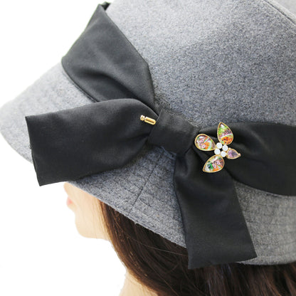 鳥 ハットピン パンジー 緑 アメジスト TAMARUSAN