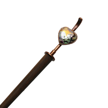 着せ替えかんざし ハート 木製 パンジー TAMARUSAN