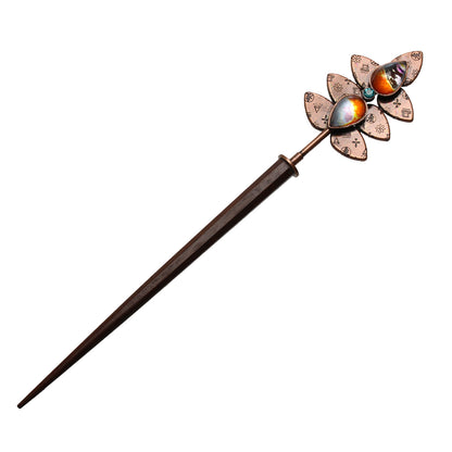 着せ替えかんざし 葉っぱ オレンジ パンジー TAMARUSAN