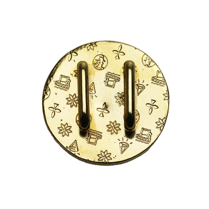 帯留 緑 金 パンジー TAMARUSAN