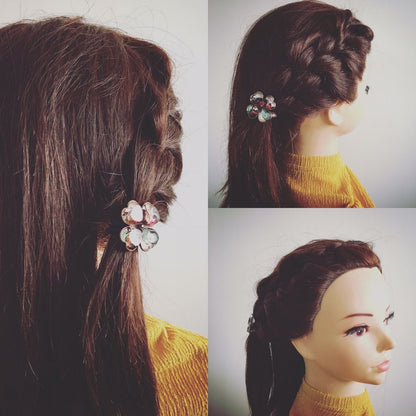 花 ヘアゴム パンジー クローバー 贈り物 マルチカラー TAMARUSAN