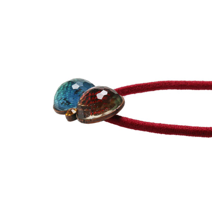 ヘアゴム パンジー 赤 贈り物 高級 TAMARUSAN