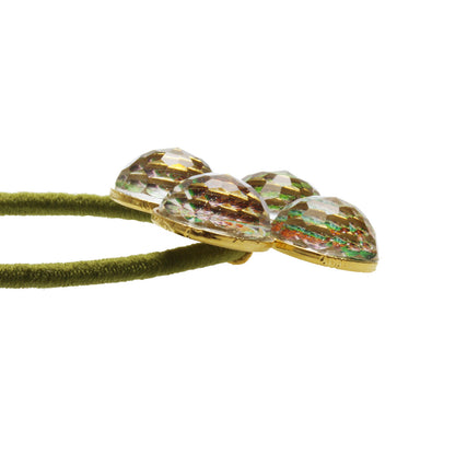 ヘアゴム 金 パンジー カラフル 高級 花 TAMARUSAN