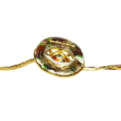 チェーンループタイ イエロー パンジー 24k ドーナツ型 TAMARUSAN