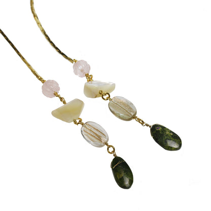 チェーンループタイ イエロー パンジー 24k ドーナツ型 TAMARUSAN