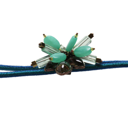 組紐ループタイ 紫 虹 アメジスト ジェイド 男女兼用 TAMARUSAN