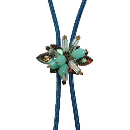 組紐ループタイ 紫 虹 アメジスト ジェイド 男女兼用 TAMARUSAN