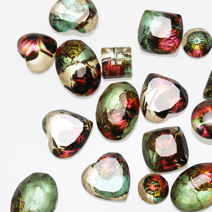 ヘアゴム パンジー 赤 贈り物 高級 TAMARUSAN