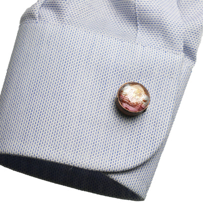 ボタンカバー カフスボタン 音符 ピンク TAMARUSAN