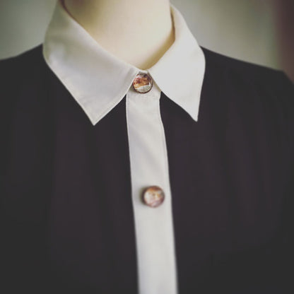 ボタンカバー カフスボタン 音符 ピンク TAMARUSAN