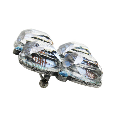 ブローチ 音符 ブルー 紫陽花 TAMARUSAN