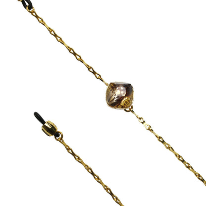 眼鏡チェーン 楽譜 音符 黄色 TAMARUSAN