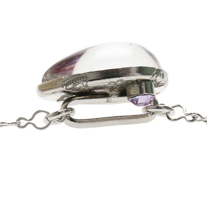 眼鏡チェーン 淡水パール アメジスト 楽譜 リボン TAMARUSAN