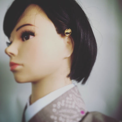 ヘアピン 金色 ハート 音符 イエロー TAMARUSAN