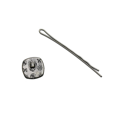 ヘアピン 楽譜 水色 飾り取り外し可能 TAMARUSAN