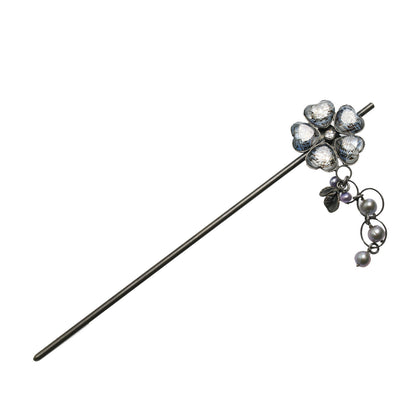 花 かんざし ブルー 音符 一本挿し TAMARUSAN