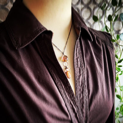 ネックレス 音符 ピンク 淡水パール TAMARUSAN