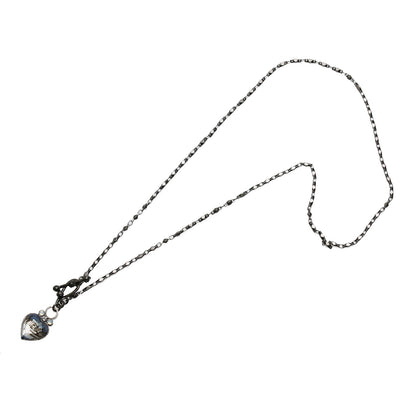 ネックレス ハート 音符 ブルー TAMARUSAN