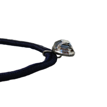 リボンチョーカー 音符 ブルー シンプル TAMARUSAN