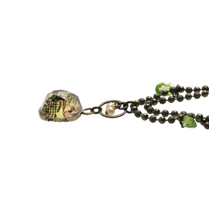 ネックレス 音符 ペリドット グリーン TAMARUSAN