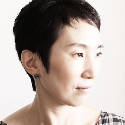 ピアス 音符 緑 シンプル TAMARUSAN