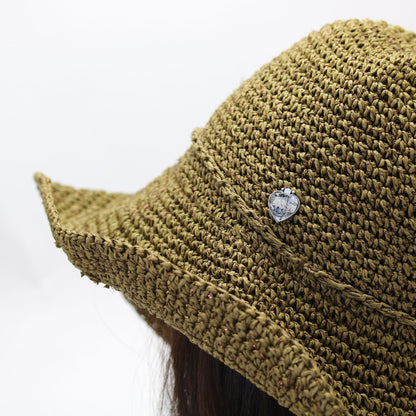 ピンブローチ 音符 ブルー ハート TAMARUSAN