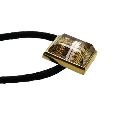 ヘアゴム 金 音符 四角 メンズ レディース TAMARUSAN