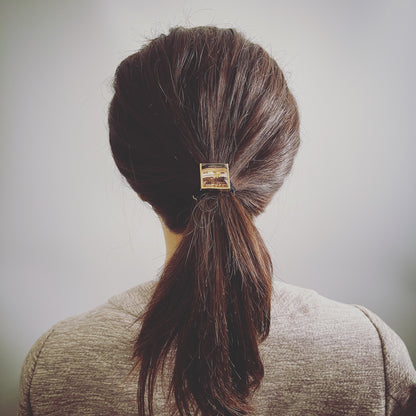 ヘアゴム 金 音符 四角 メンズ レディース TAMARUSAN