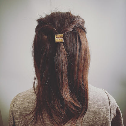 ヘアゴム 金 音符 四角 メンズ レディース TAMARUSAN