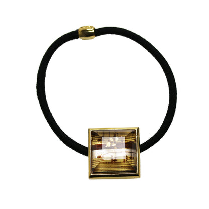 ヘアゴム 金 音符 四角 メンズ レディース TAMARUSAN