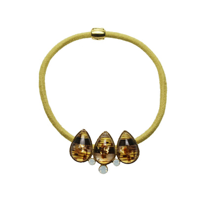 ヘアゴム 金 黄色 音符 大人 高級 24k TAMARUSAN