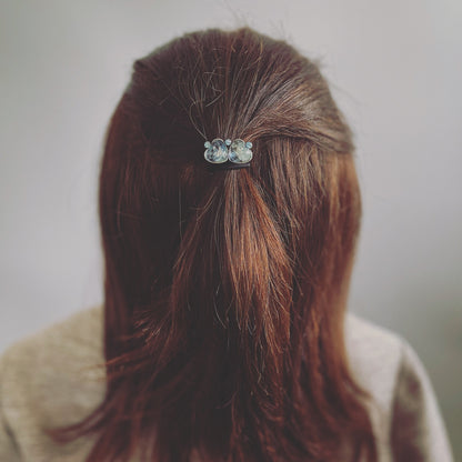 ヘアゴム 音符 水色 ハート 小ぶり TAMARUSAN