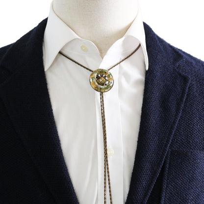 チェーンループタイ 楽譜 グリーン ドーナツ型 TAMARUSAN