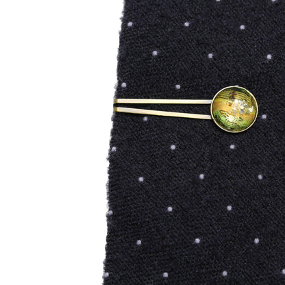 ネクタイピン グリーン 楽譜 丸 TAMARUSAN